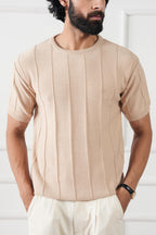 Striped Knit T-Shirt (MKT-02)