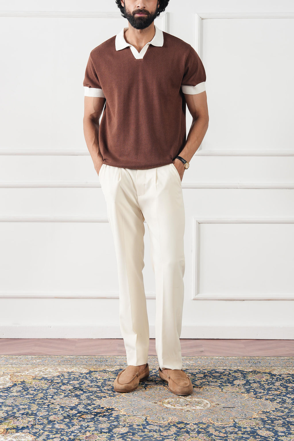 Fine Knit Polo Shirt (MKP-17)