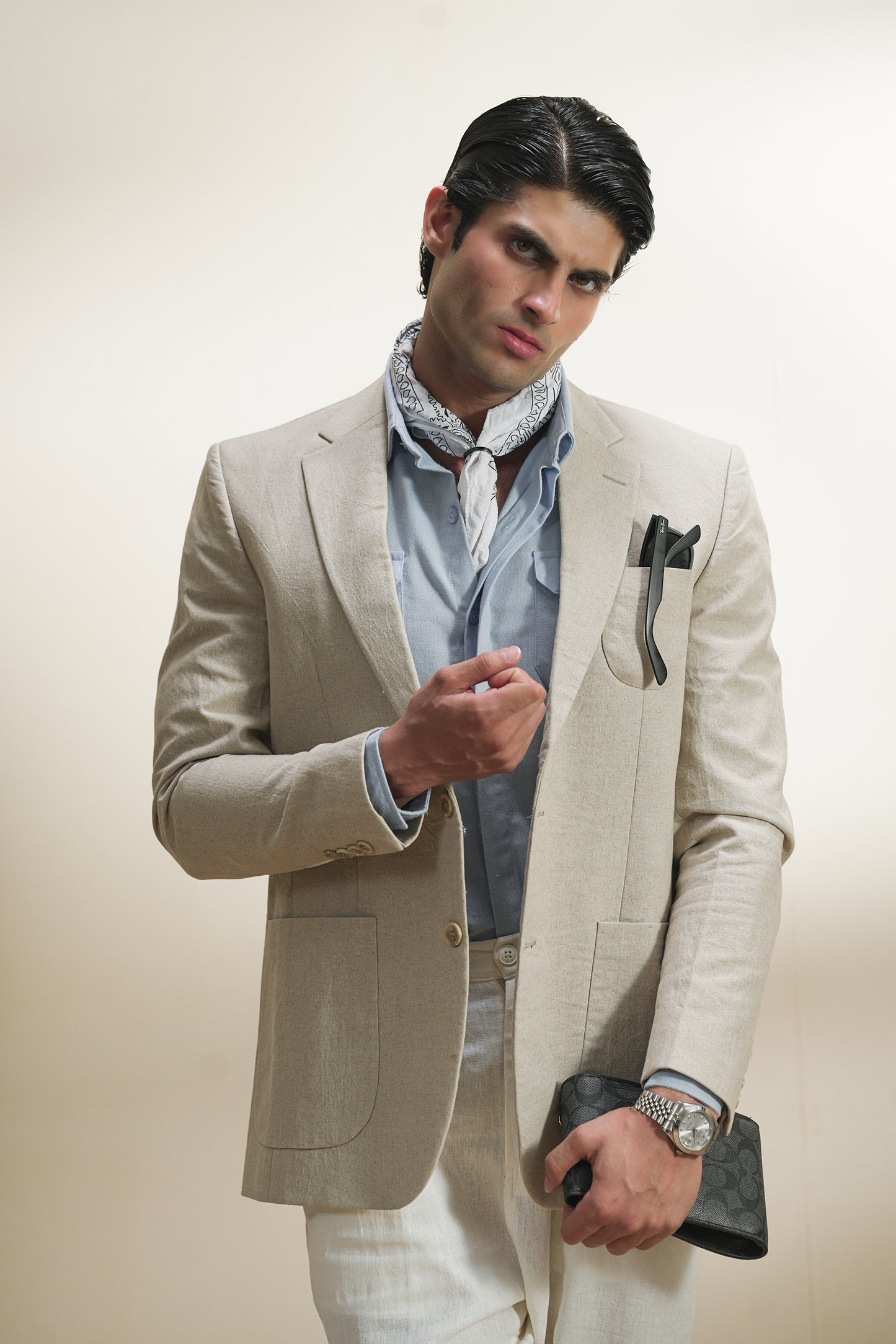 Tailored Linen Blazer (MLB-03)