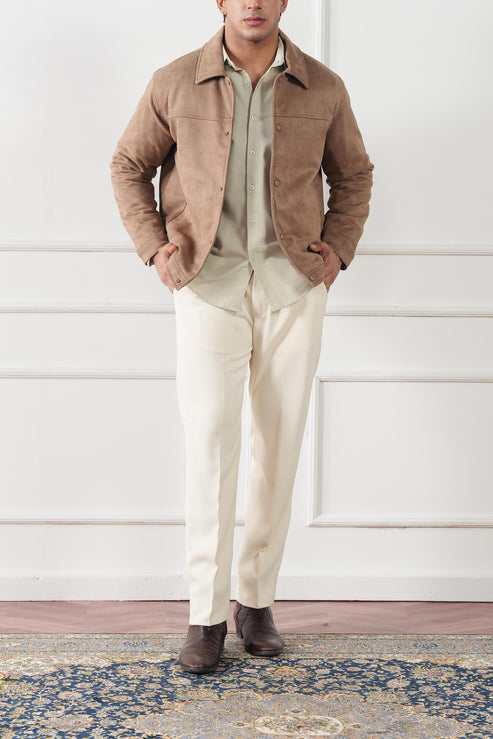 Beige Jacket for Men
