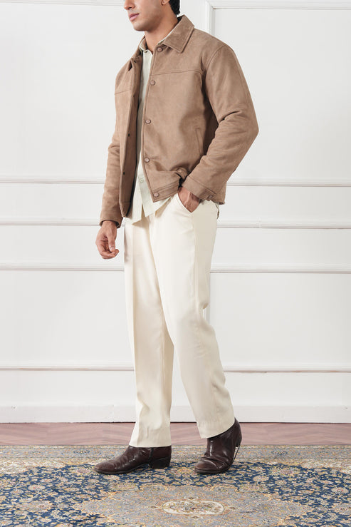 Beige Jacket for Men