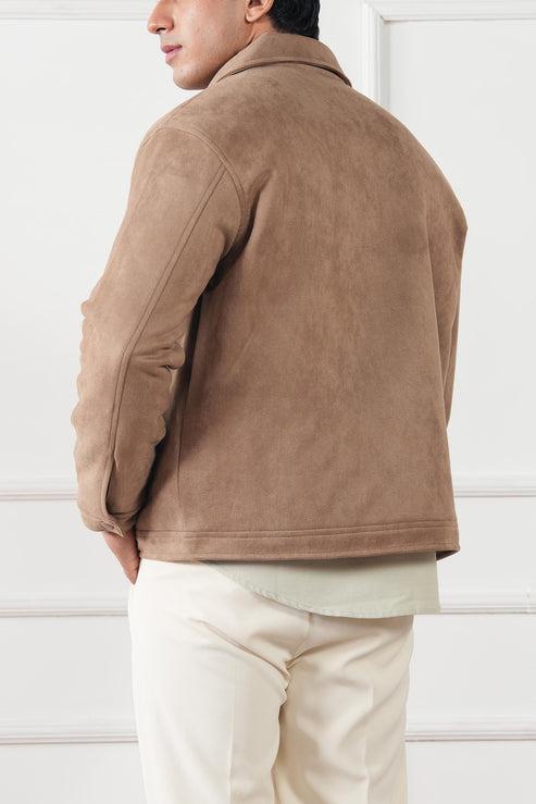 Beige Jacket for Men
