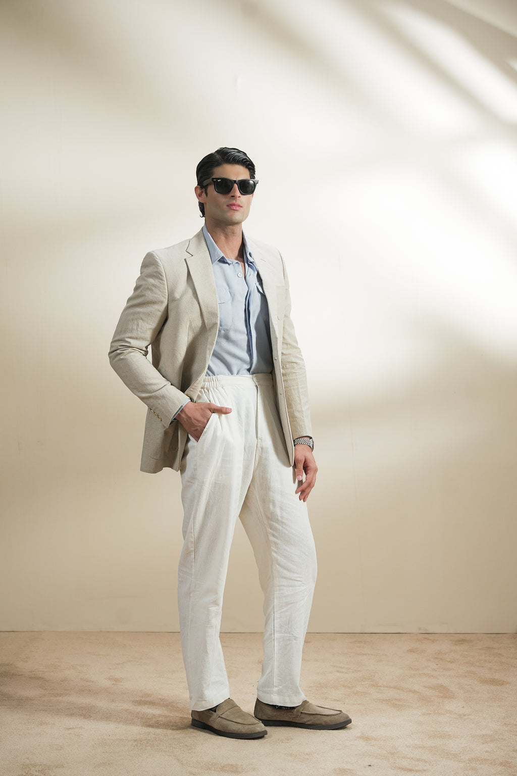 Tailored Linen Blazer (MLB-03)