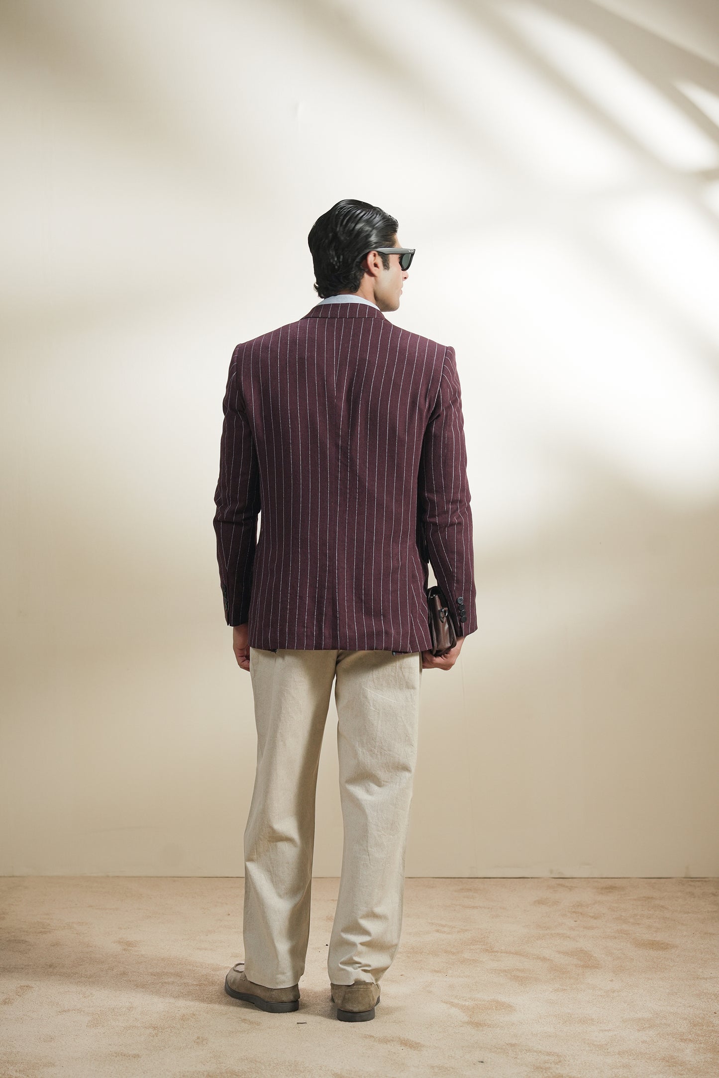 Pinstripe Linen Blazer (MLB-05)