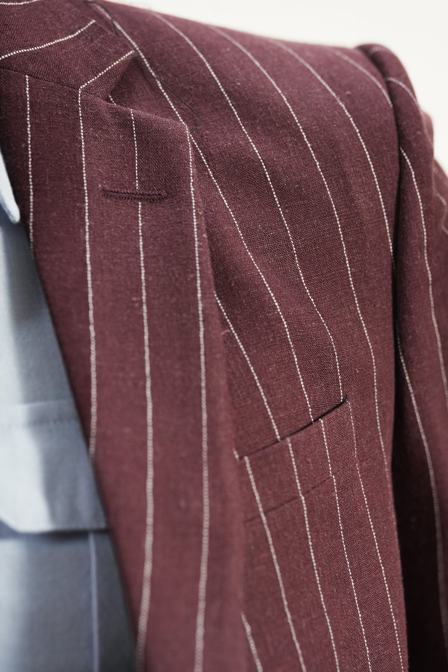 Pinstripe Linen Blazer (MLB-05)