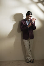 Pinstripe Linen Blazer (MLB-05)