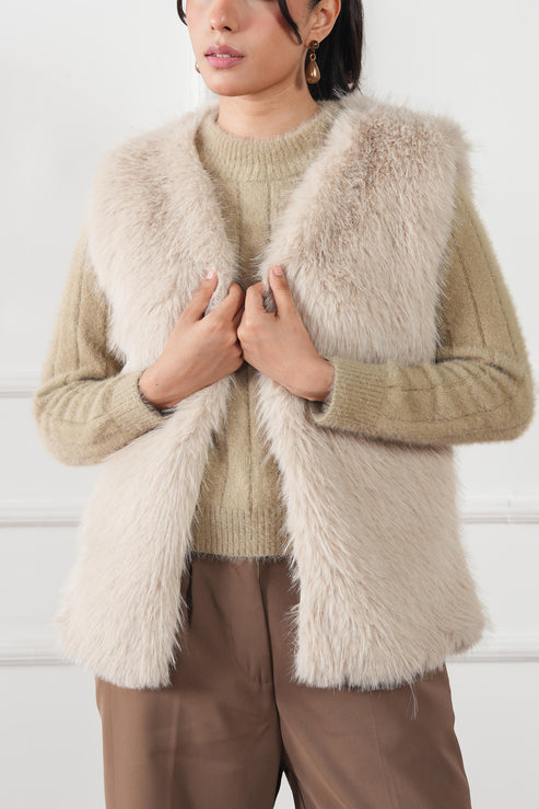 Cream Jacket for Women