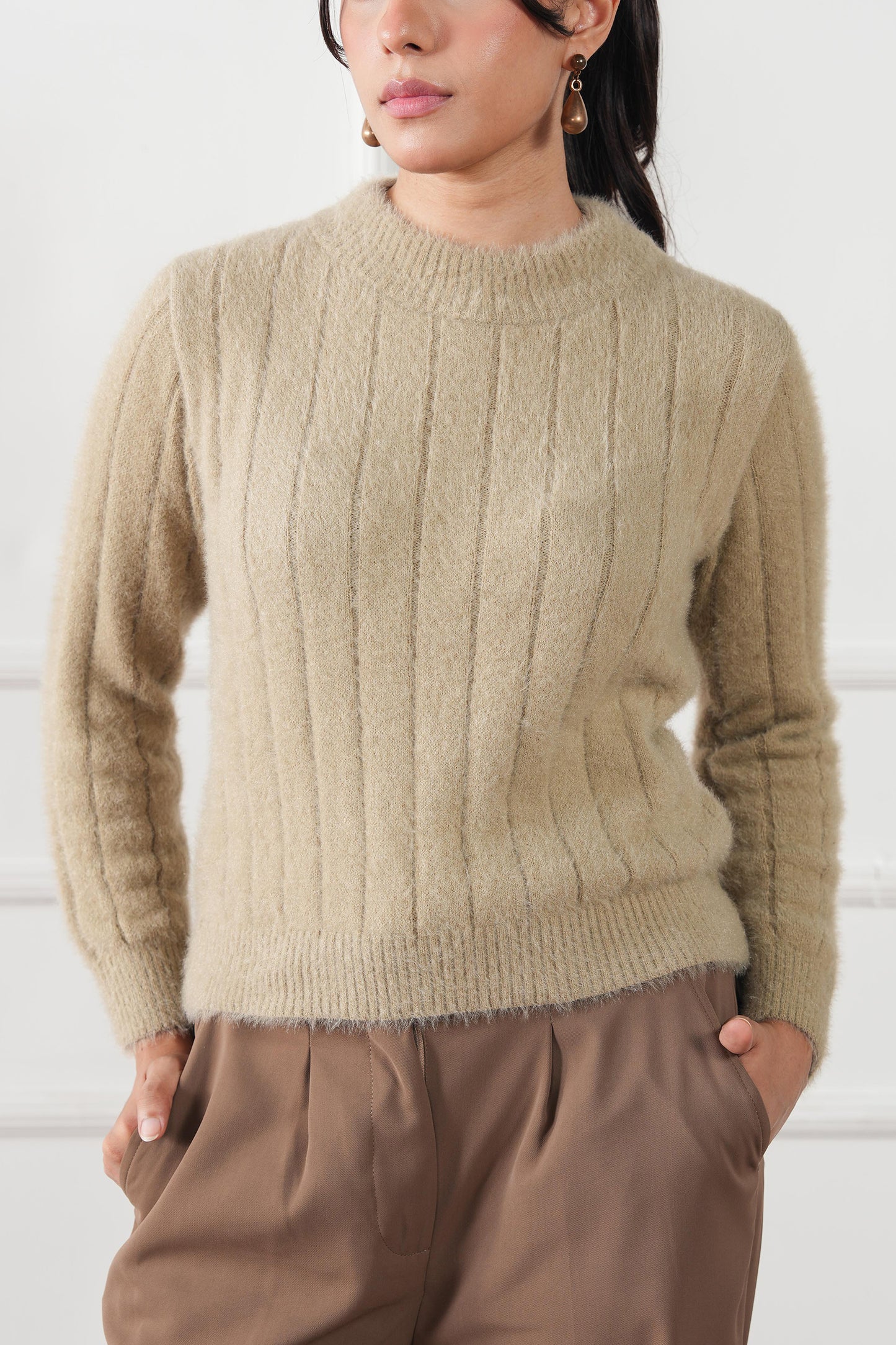 Round Neck Knit Sweater (RNS-01)