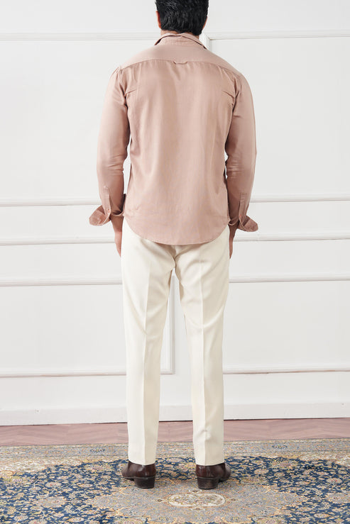 Peach pink Casual Shirt for Men