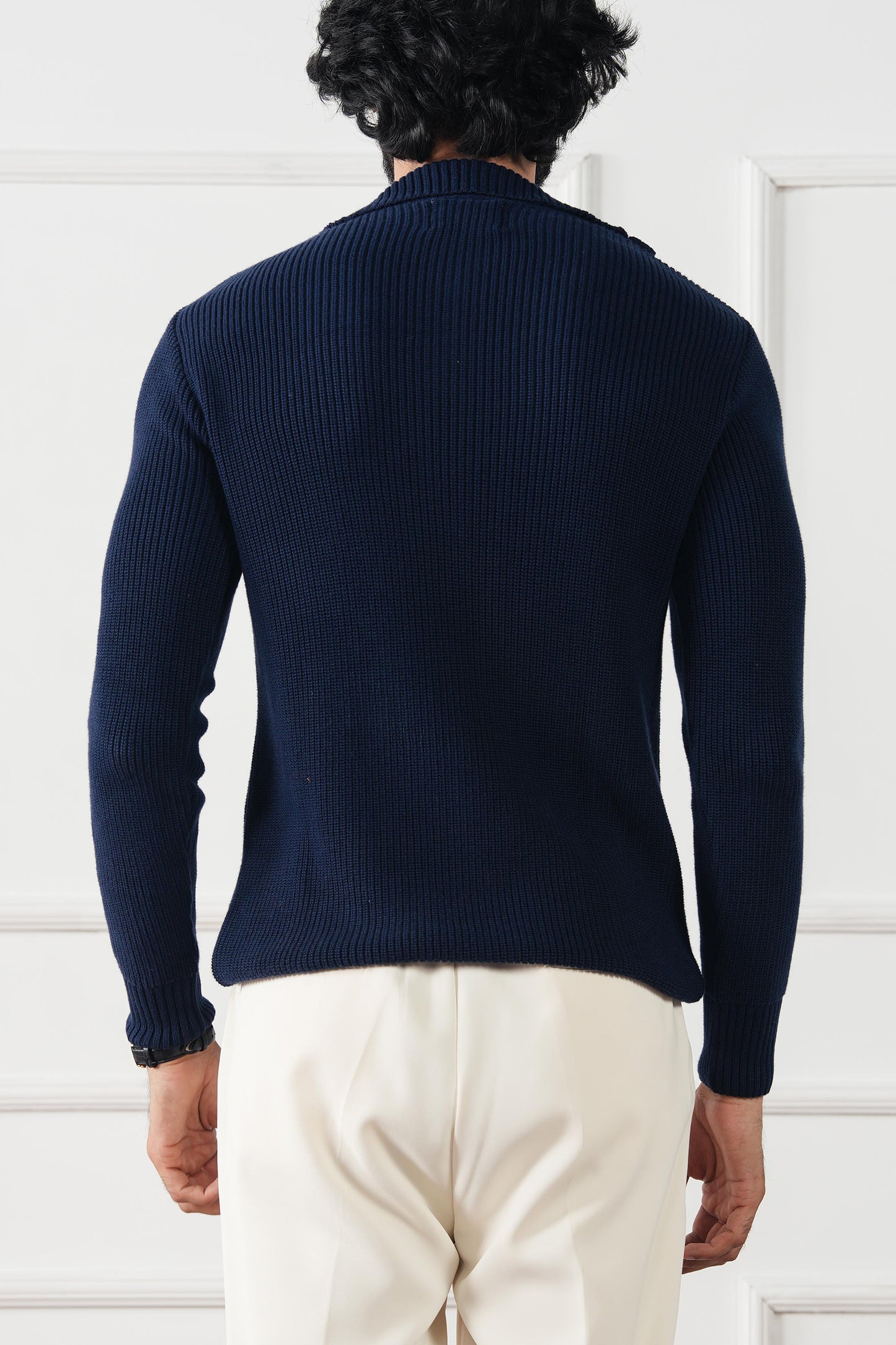 Quarter Zip Knit Sweater (MKZ-01)