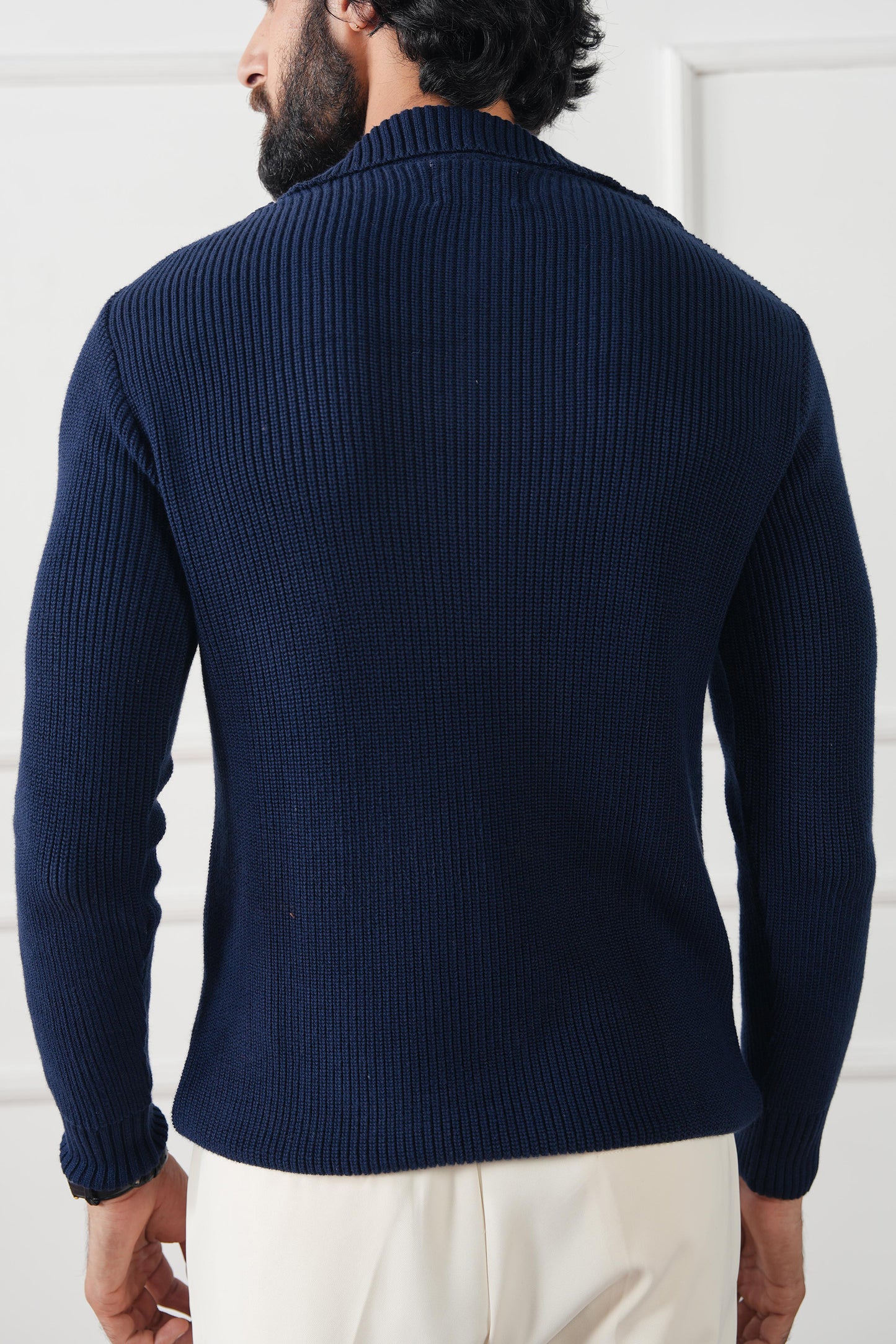 Quarter Zip Knit Sweater (MKZ-01)