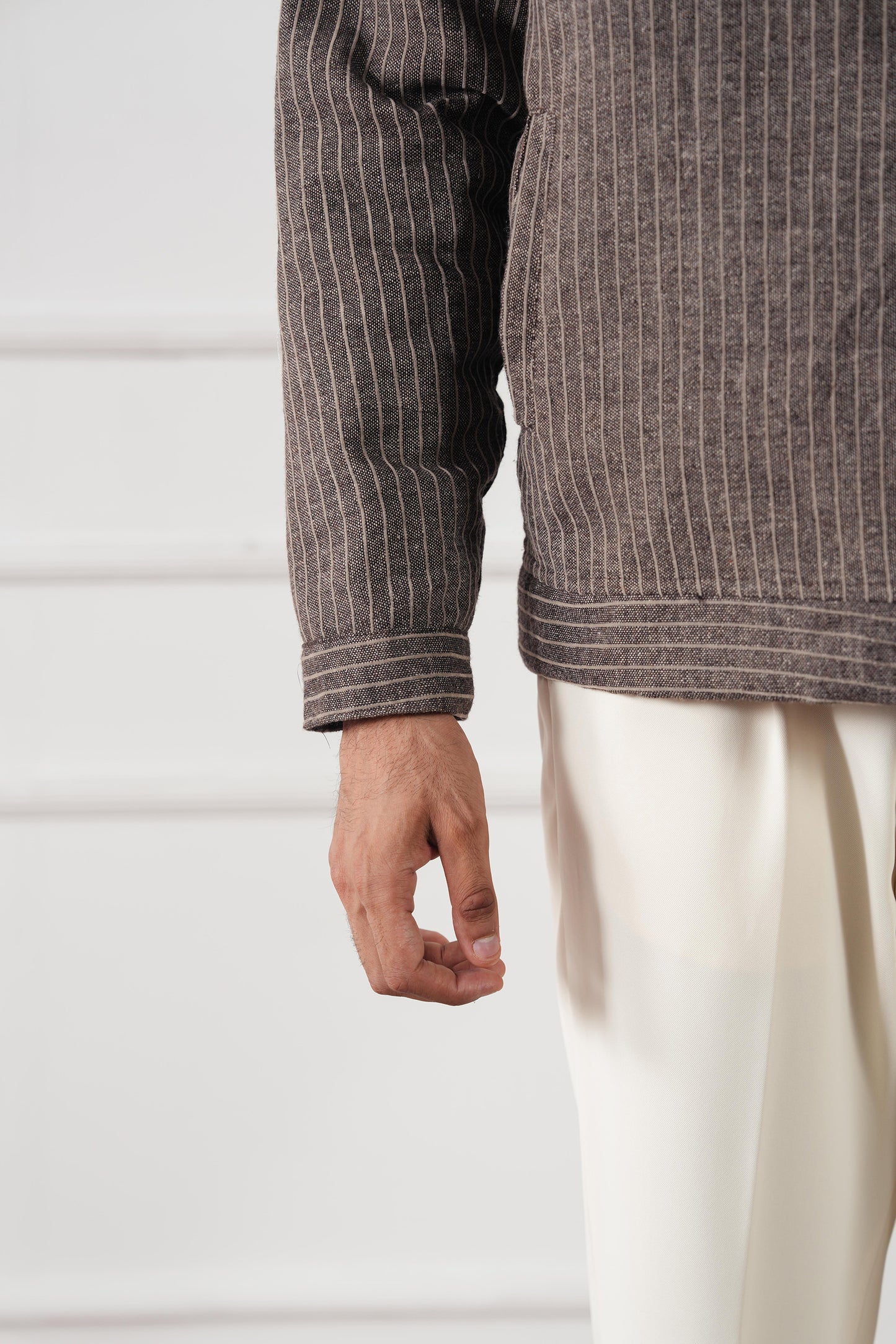 Pinstripe Wool Jacket (MWJ-09)