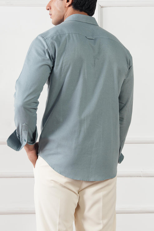 Teal Casual Shirt for Men