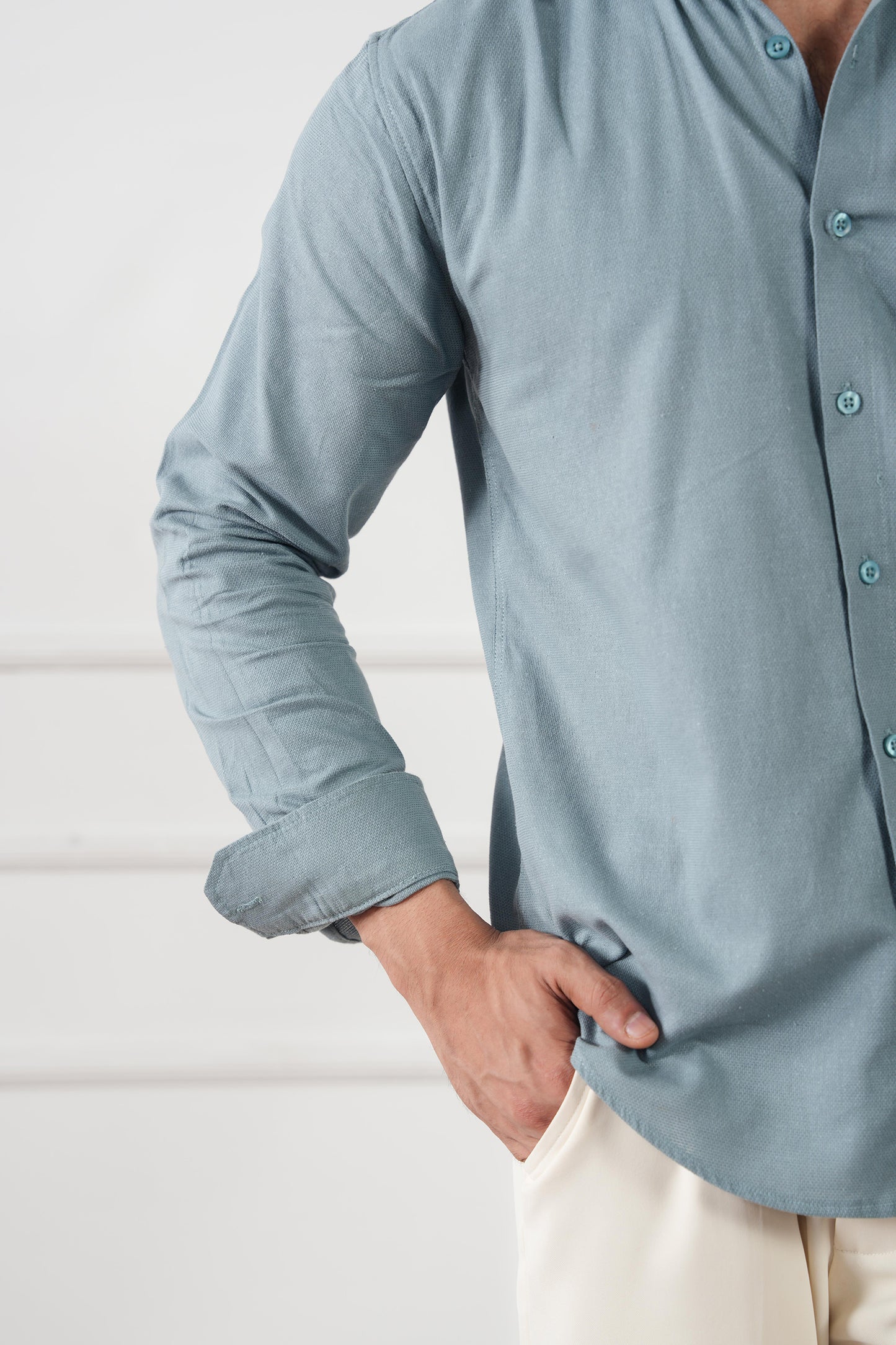 Textured Regular Fit Shirt - (MCS-09)