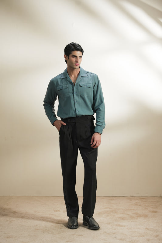 Double Pocket Linen Shirt (MCS-06)