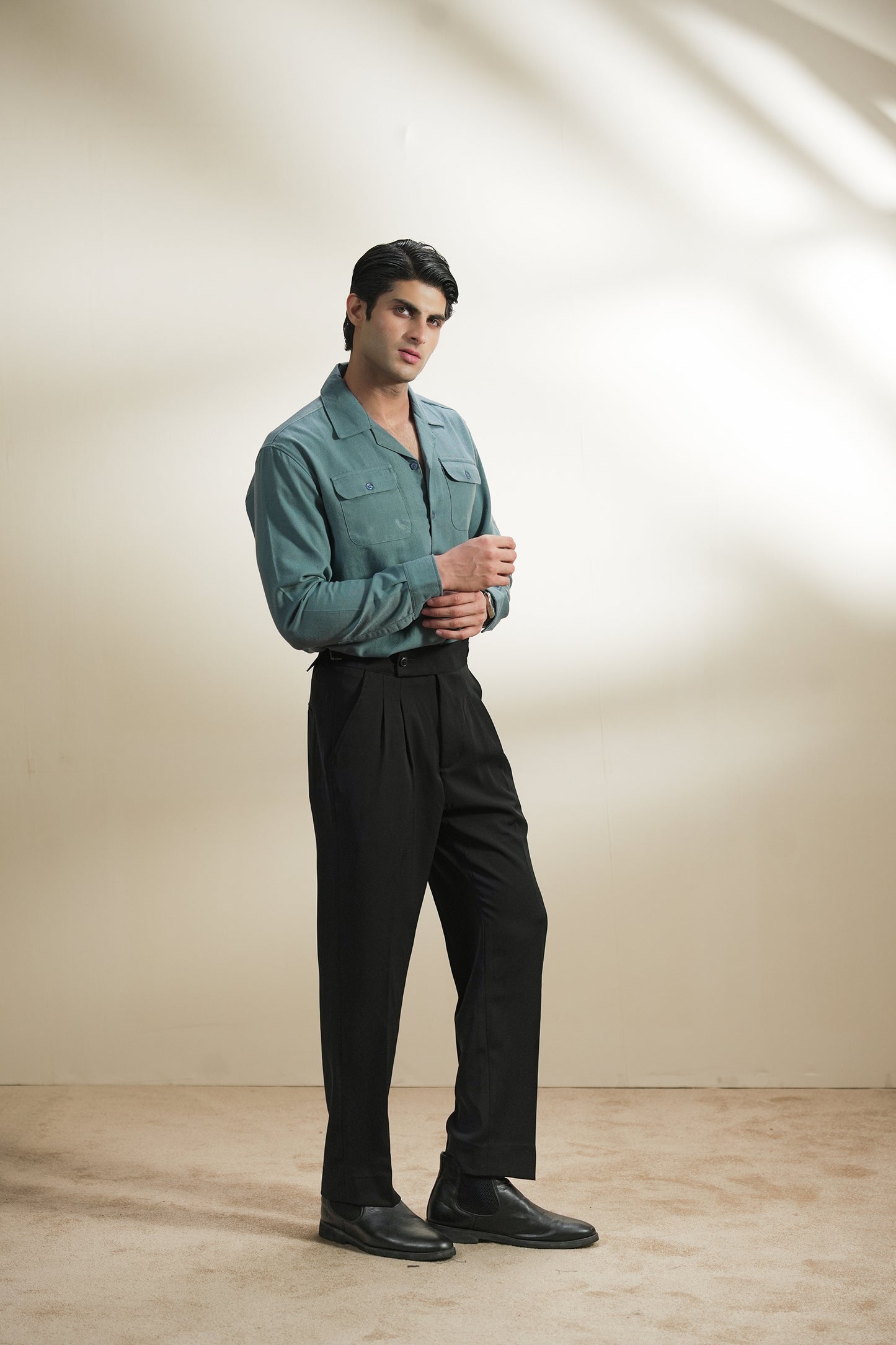 Double Pocket Linen Shirt (MCS-06)