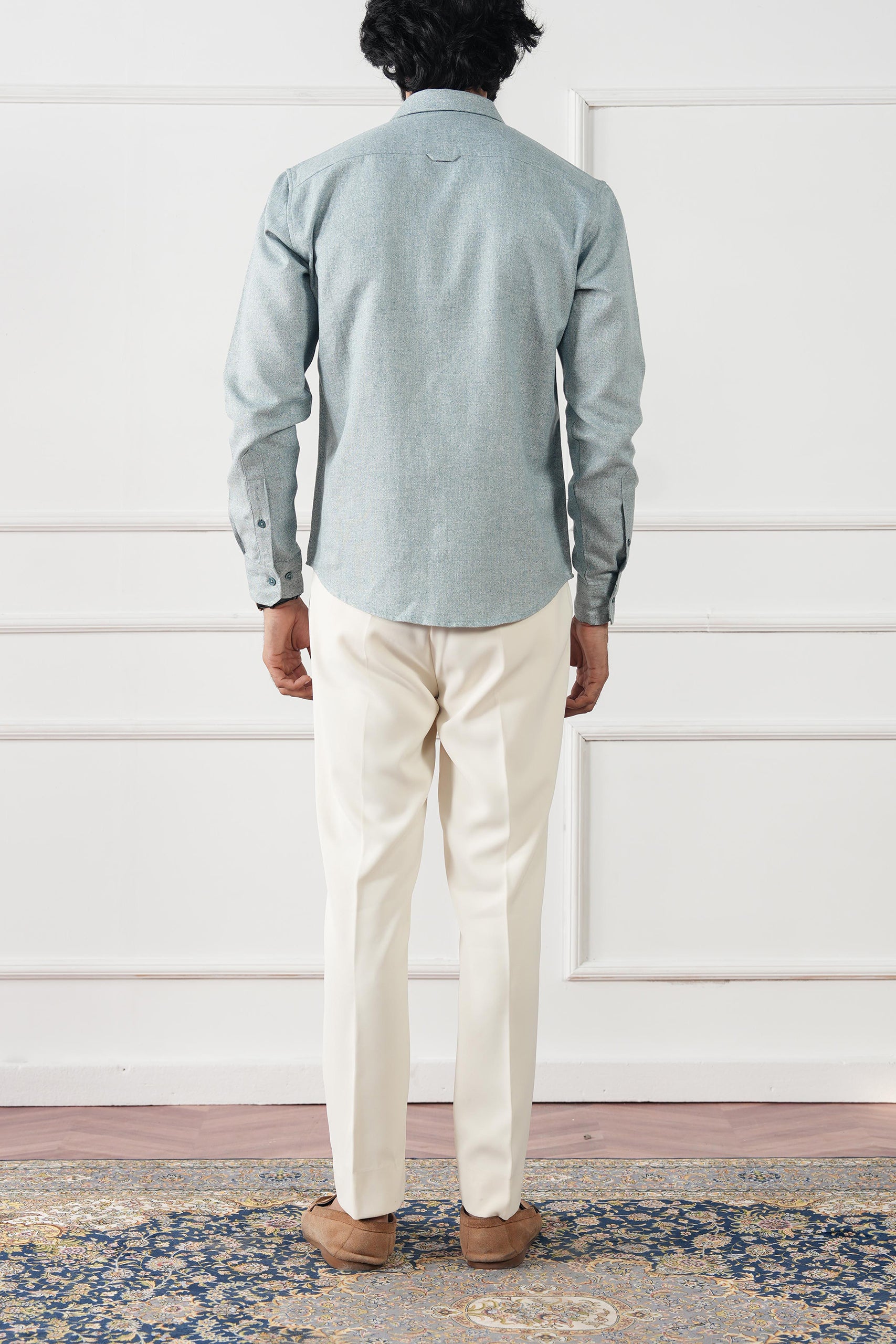 Textured Regular Fit Shirt - (MCS-12)