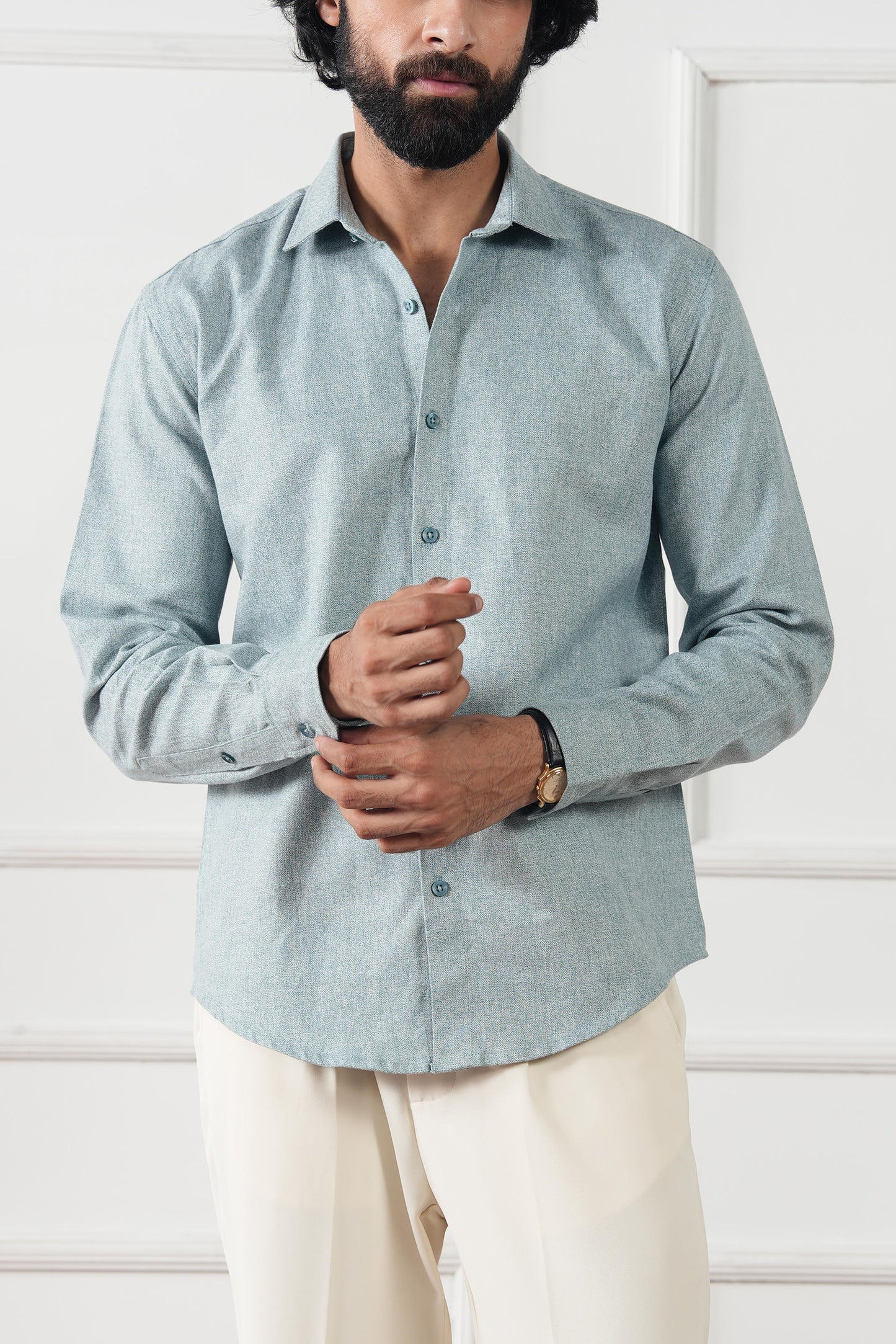 Textured Regular Fit Shirt - (MCS-12)