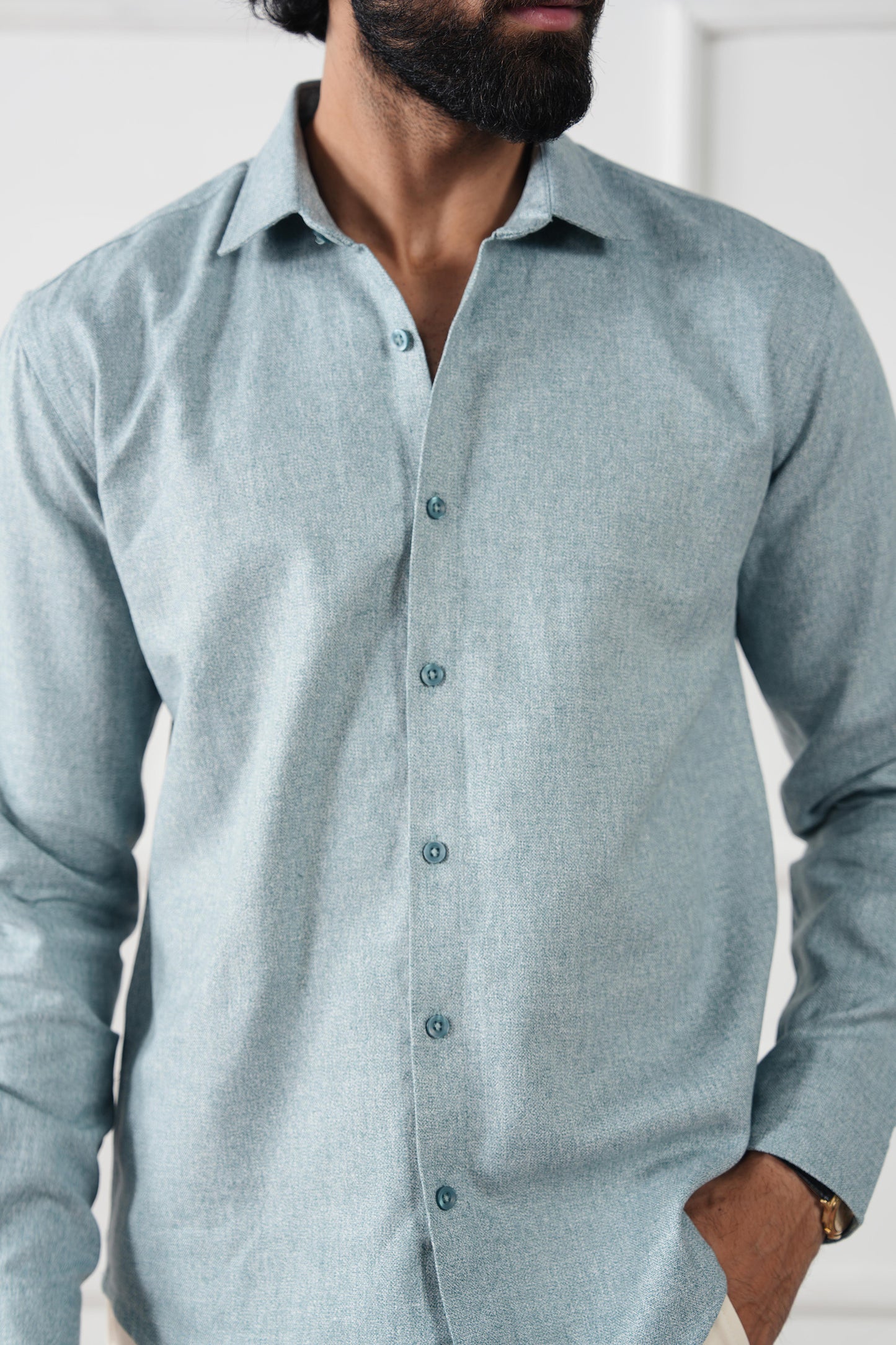 Textured Regular Fit Shirt - (MCS-12)