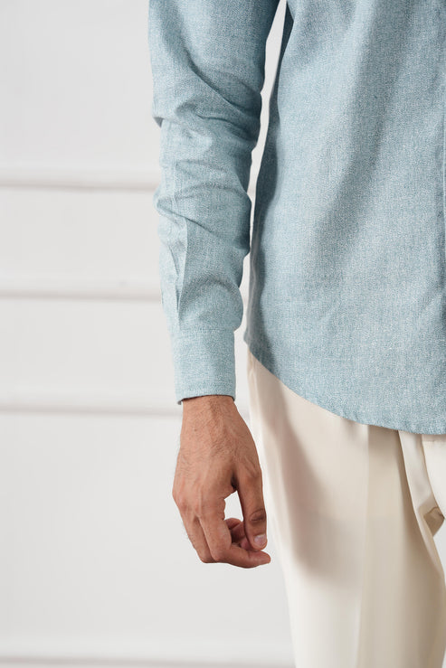 Sky blue Casual Shirt for Men