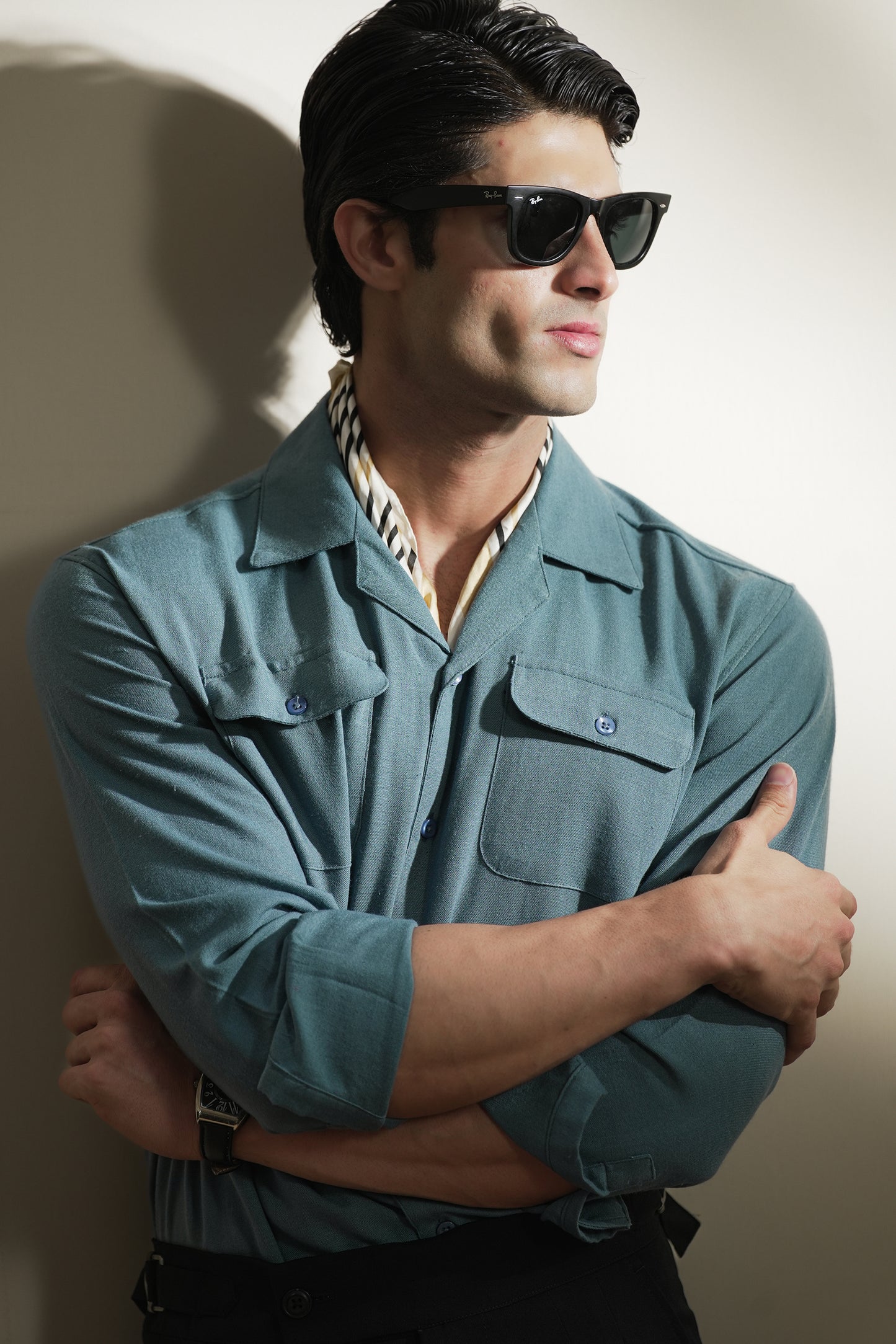 Double Pocket Linen Shirt (MCS-06)