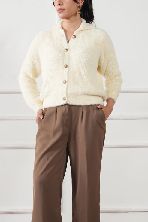 Cream Sweater for Women