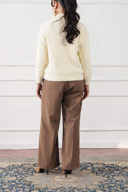 Cream Sweater for Women