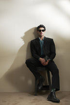 Pinstripe Linen Blazer (MLB-06)