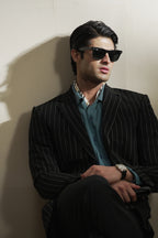Pinstripe Linen Blazer (MLB-06)