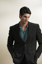 Pinstripe Linen Blazer (MLB-06)