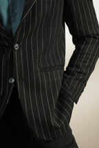 Pinstripe Linen Blazer (MLB-06)