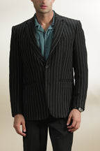 Pinstripe Linen Blazer (MLB-06)
