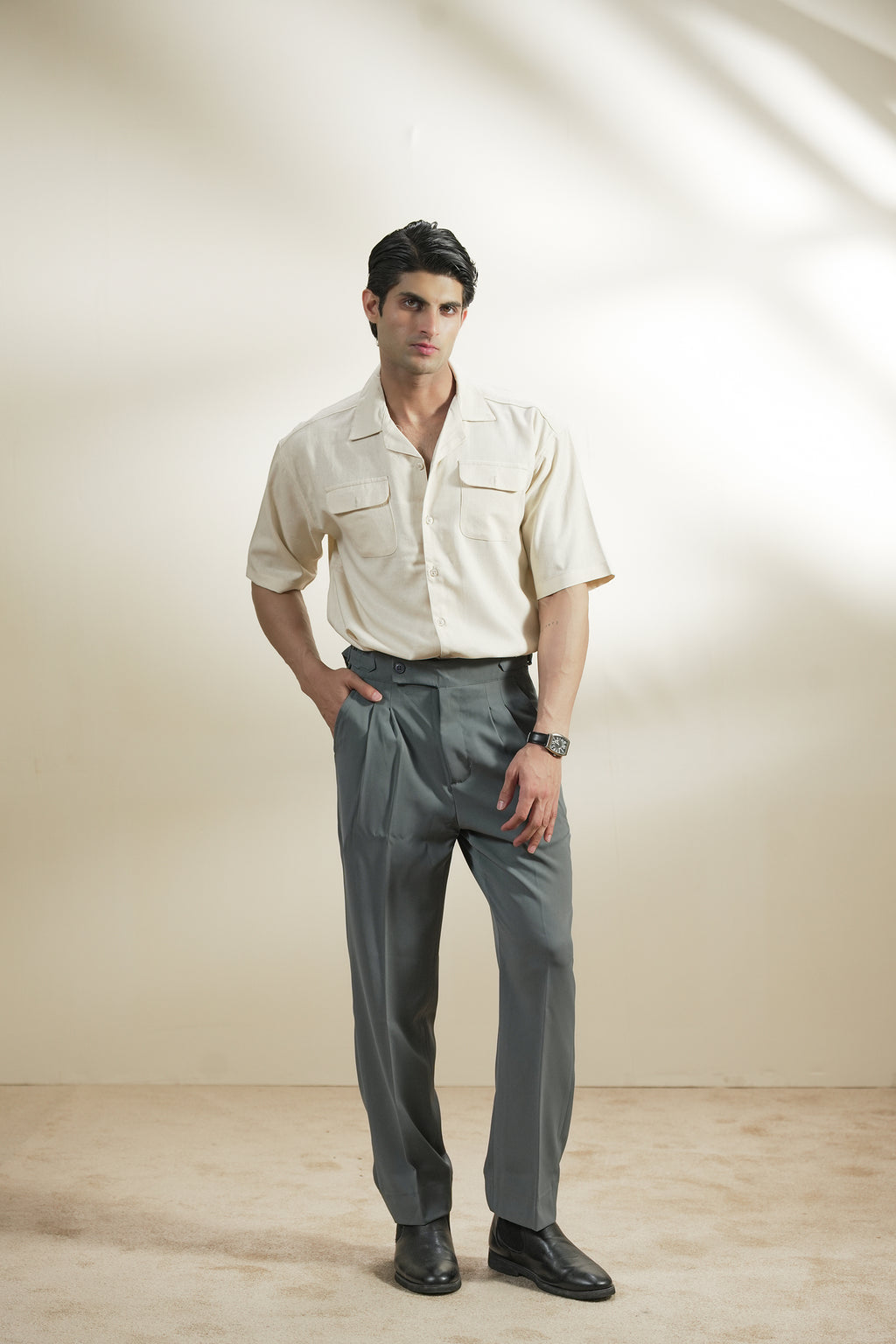 Safari Cuban Linen Shirt (MCS-11)
