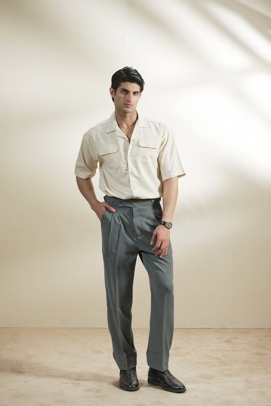 Safari Cuban Linen Shirt (MCS-11)