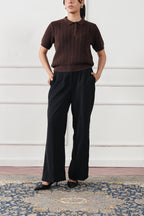Cable Knit Polo Shirt (WKP-02)