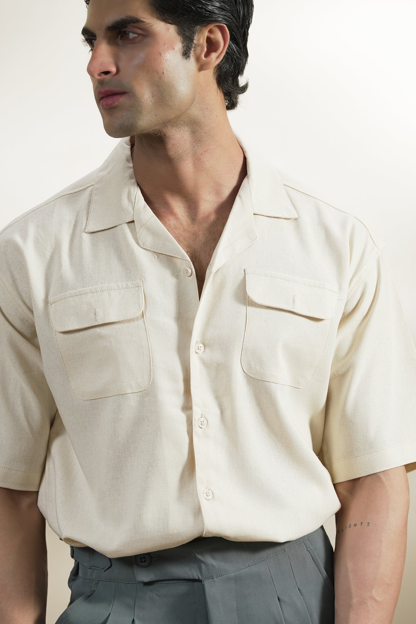 Safari Cuban Linen Shirt (MCS-11)