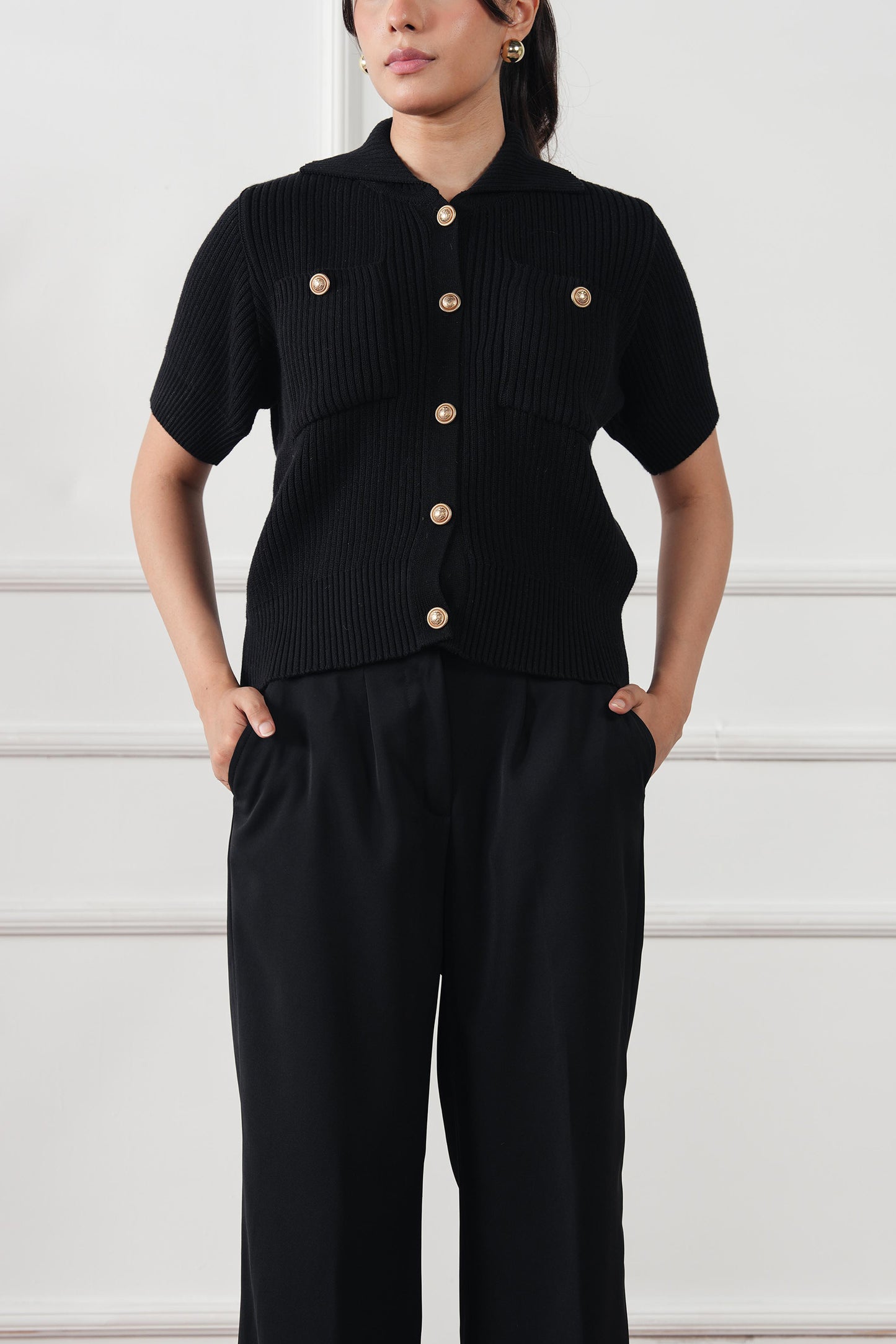 Ribbed Knit Cardigan (WKB-04)