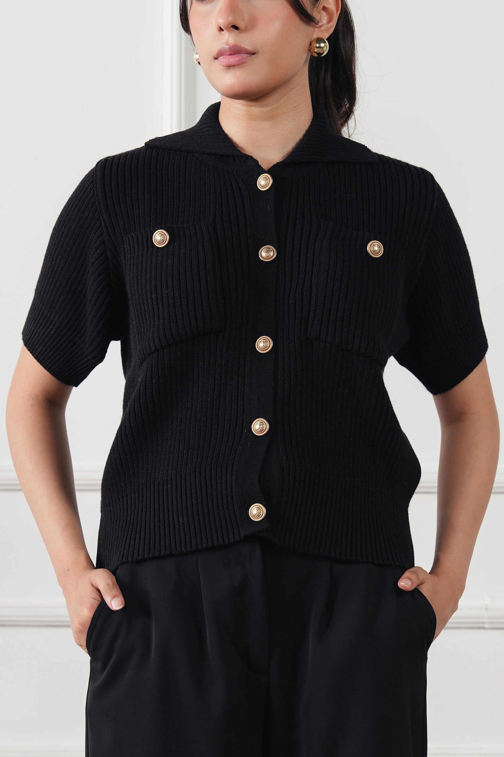 Ribbed Knit Cardigan (WKB-04)