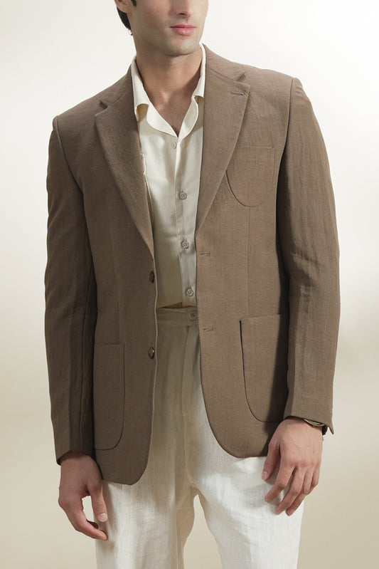 Tailored Linen Blazer (MLB-01)