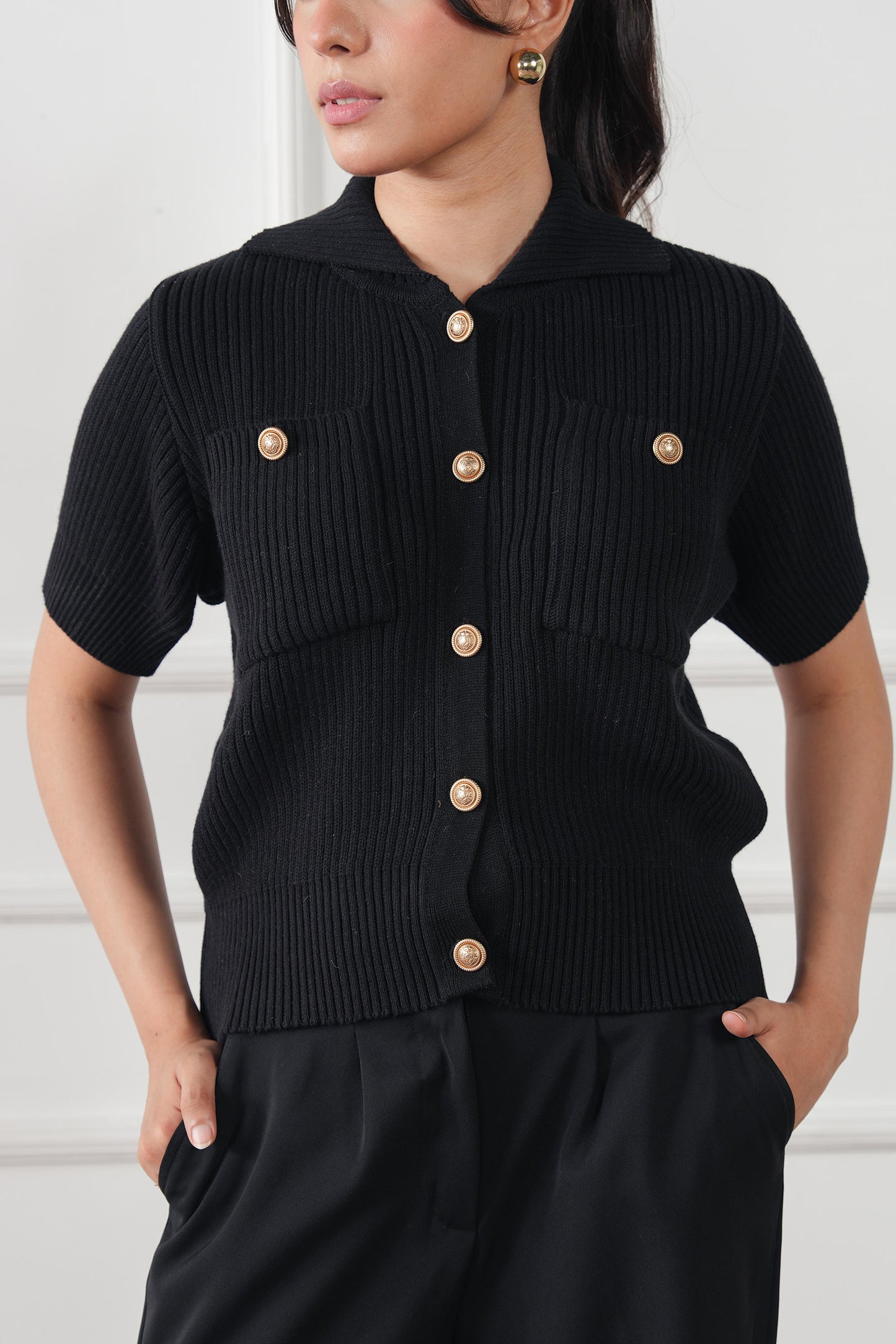 Ribbed Knit Cardigan (WKB-04)