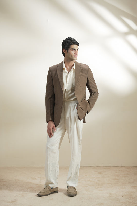 Tailored Linen Blazer (MLB-01)