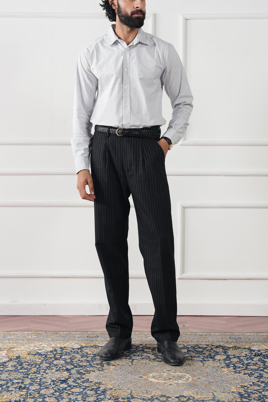 Striped Regular Fit Shirt (MCS-01)