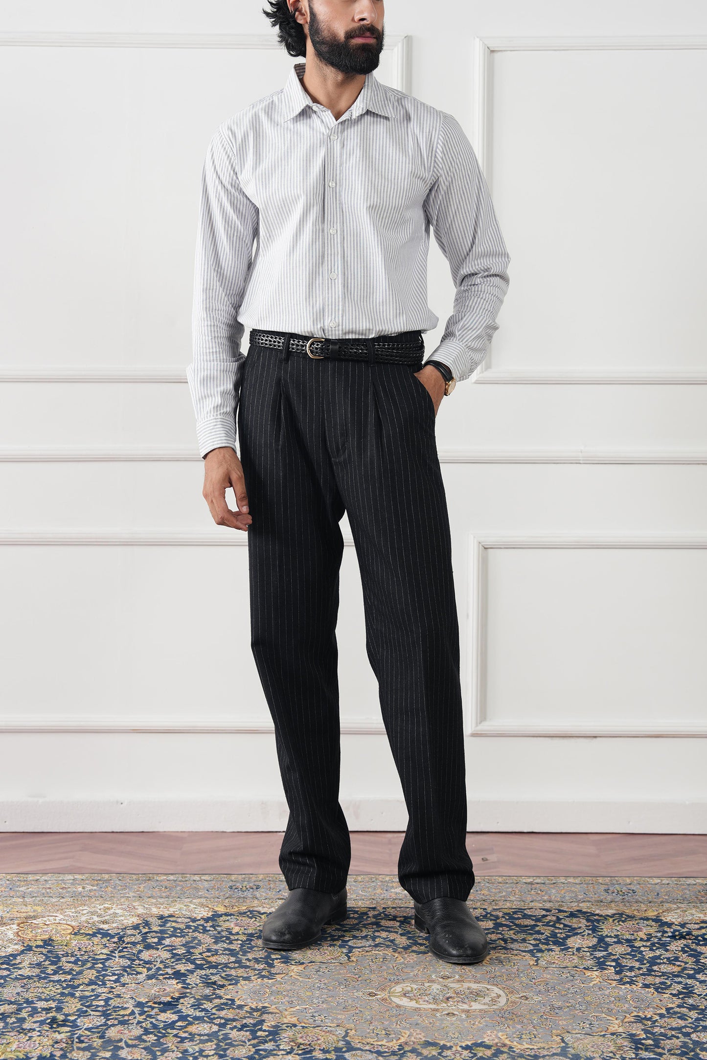 Striped Regular Fit Shirt (MCS-01)