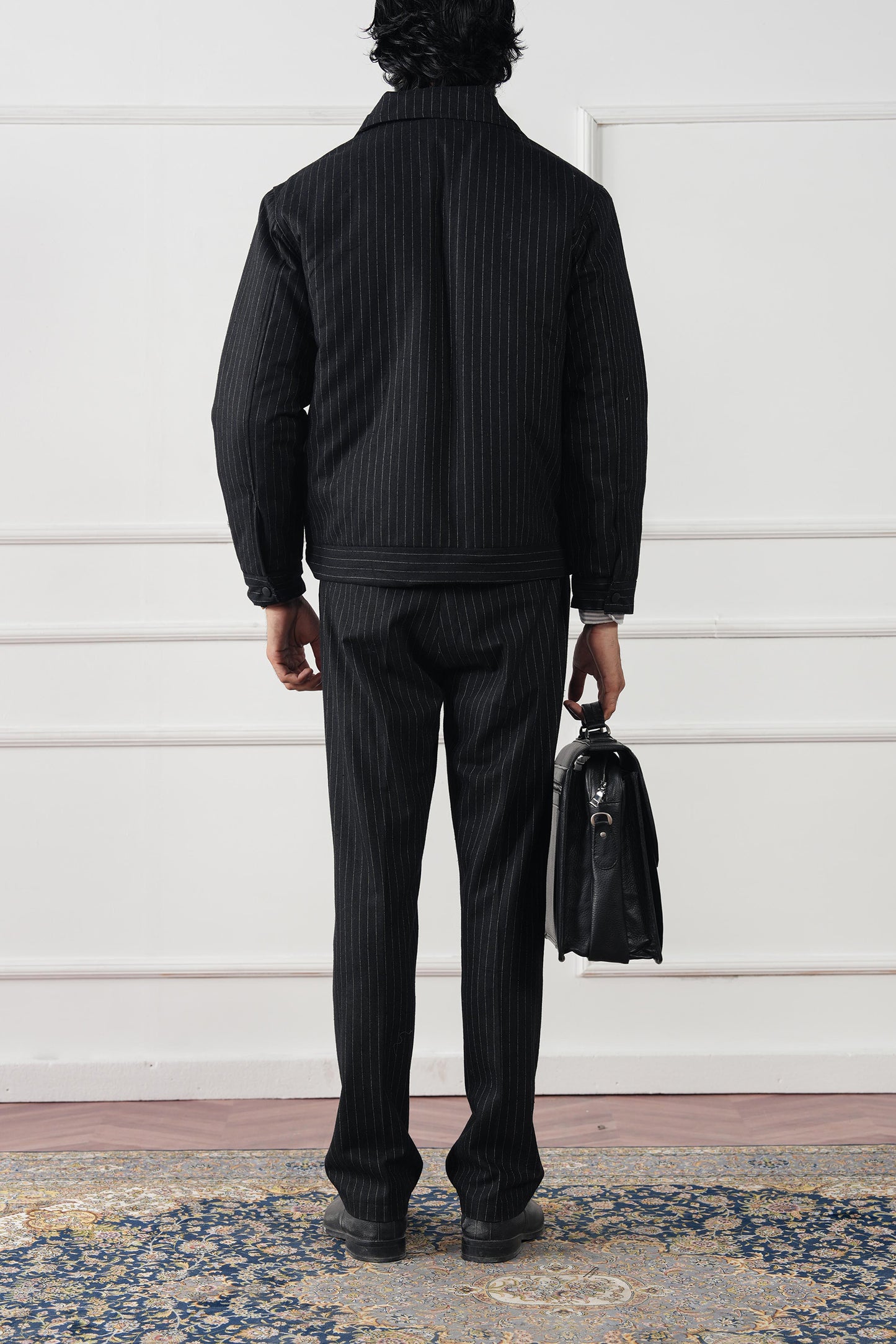 Pinstripe Wool Jacket (MWJ-07)