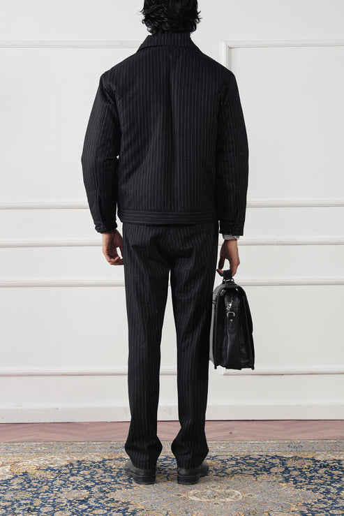 Jet black Jacket for Men