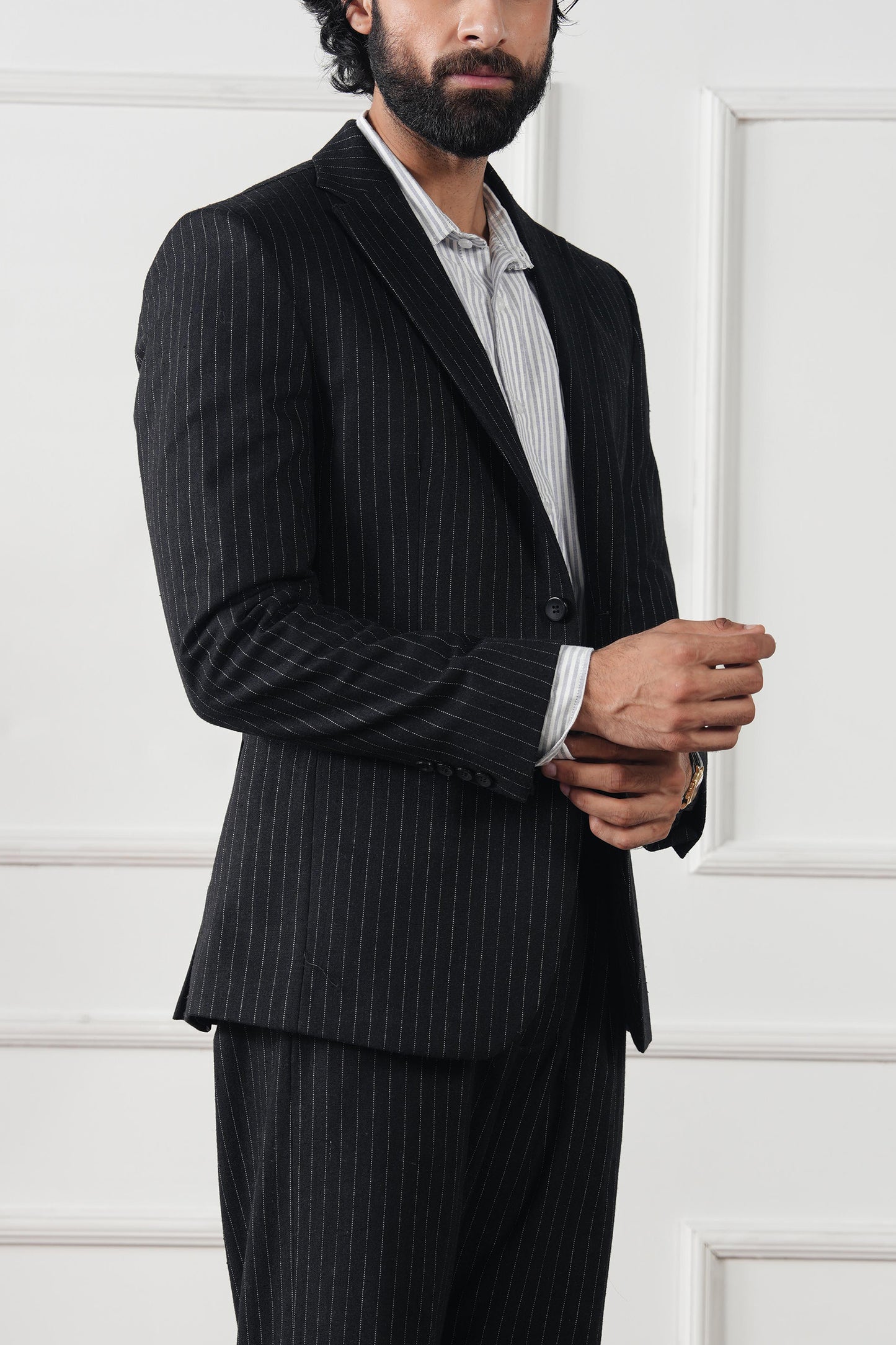 Signature Pinstripe Blazer (MWC-06)