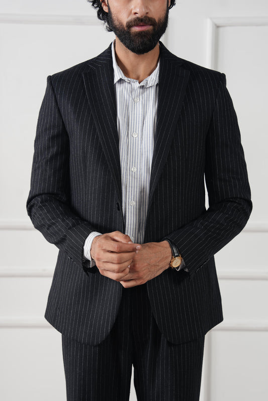 Signature Pinstripe Blazer (MWC-06)