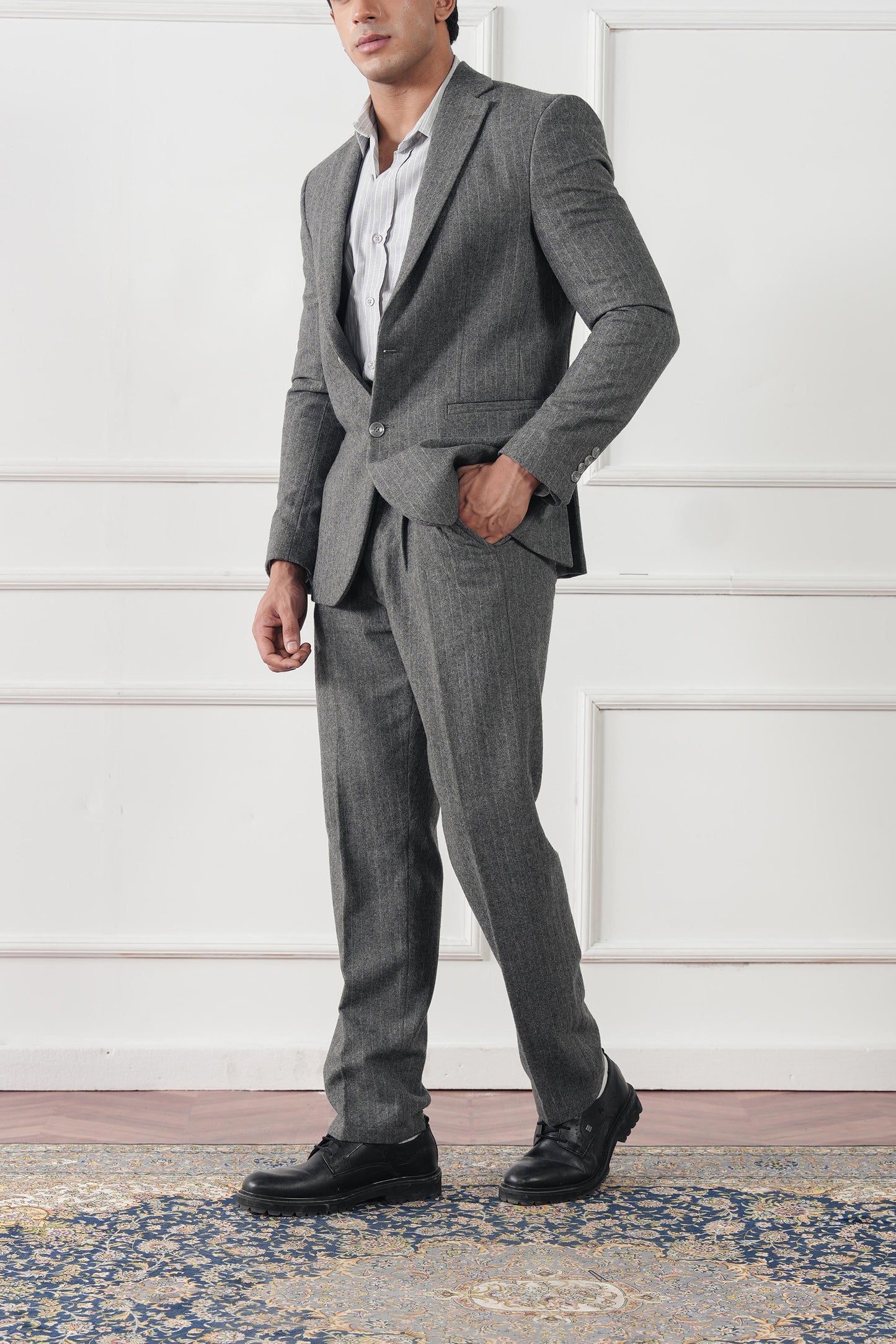 Signature Pinstripe Blazer (MWC-05)