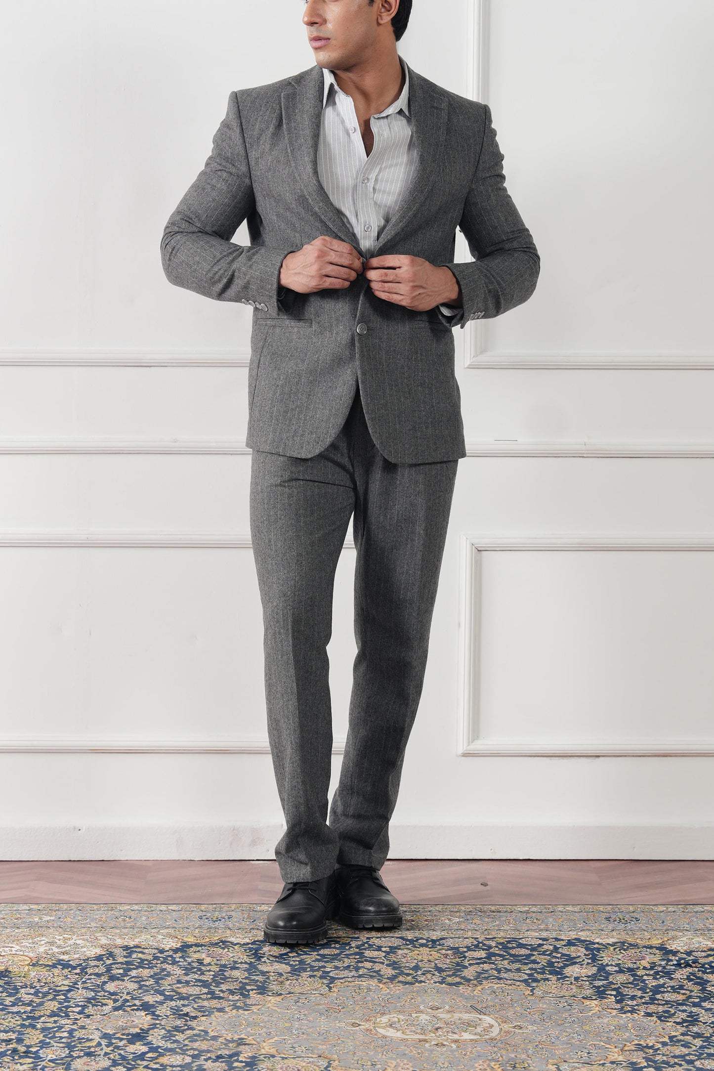 Signature Pinstripe Blazer (MWC-05)