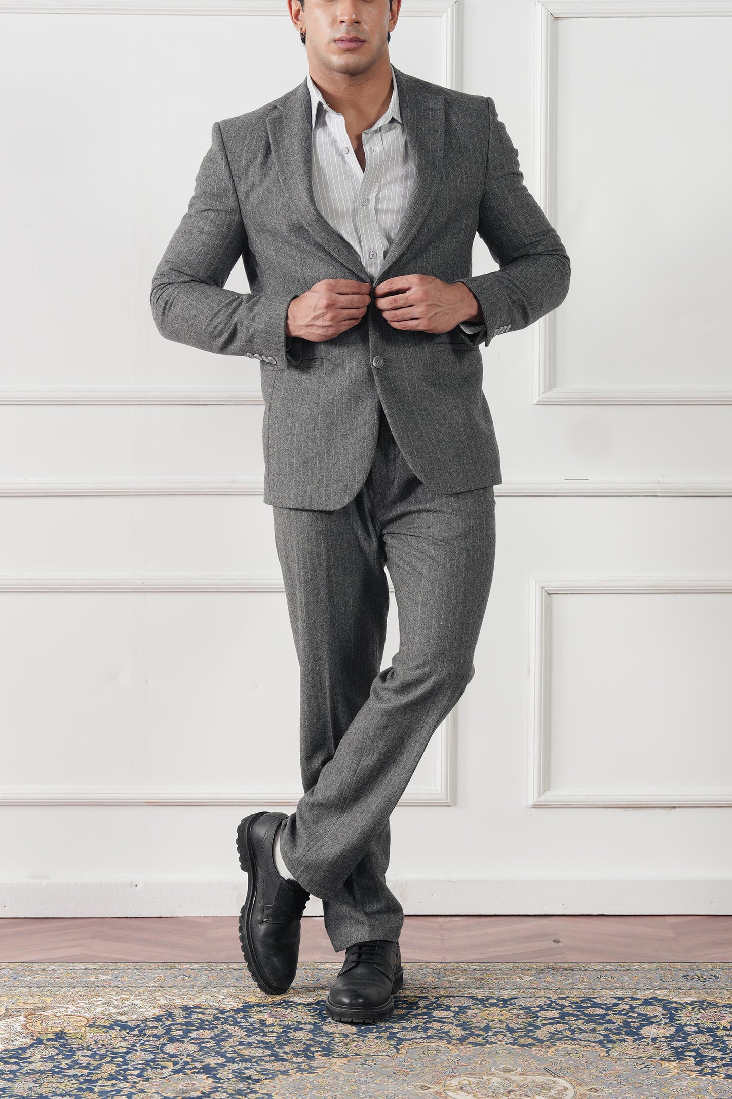 Signature Pinstripe Blazer (MWC-05)